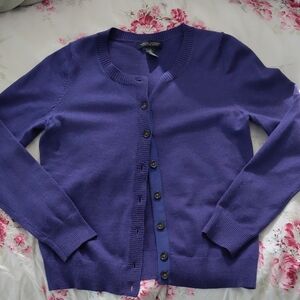 Banana Republic Purple Cardigan Sweater